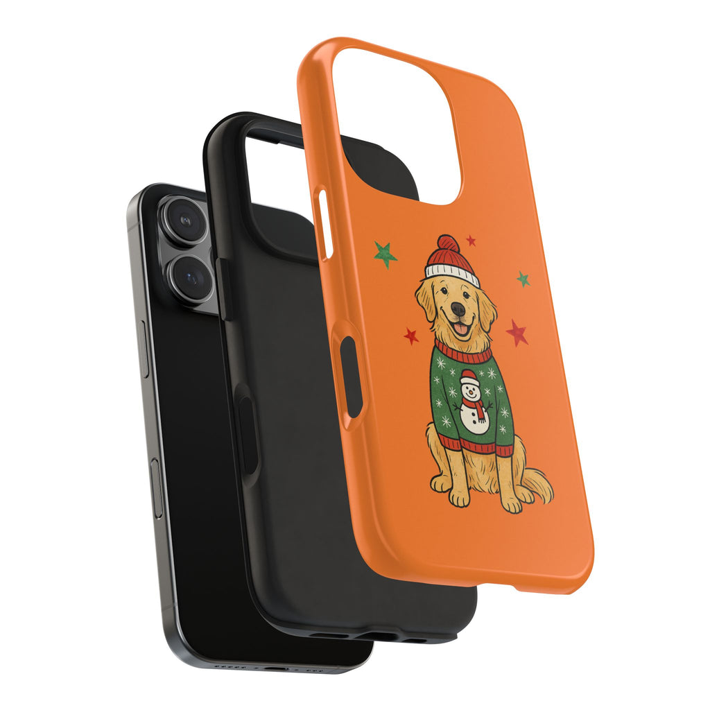 Tough Phone Case — Festive Airedale Terrier with Wreath (Holiday Dog Phone Cover)