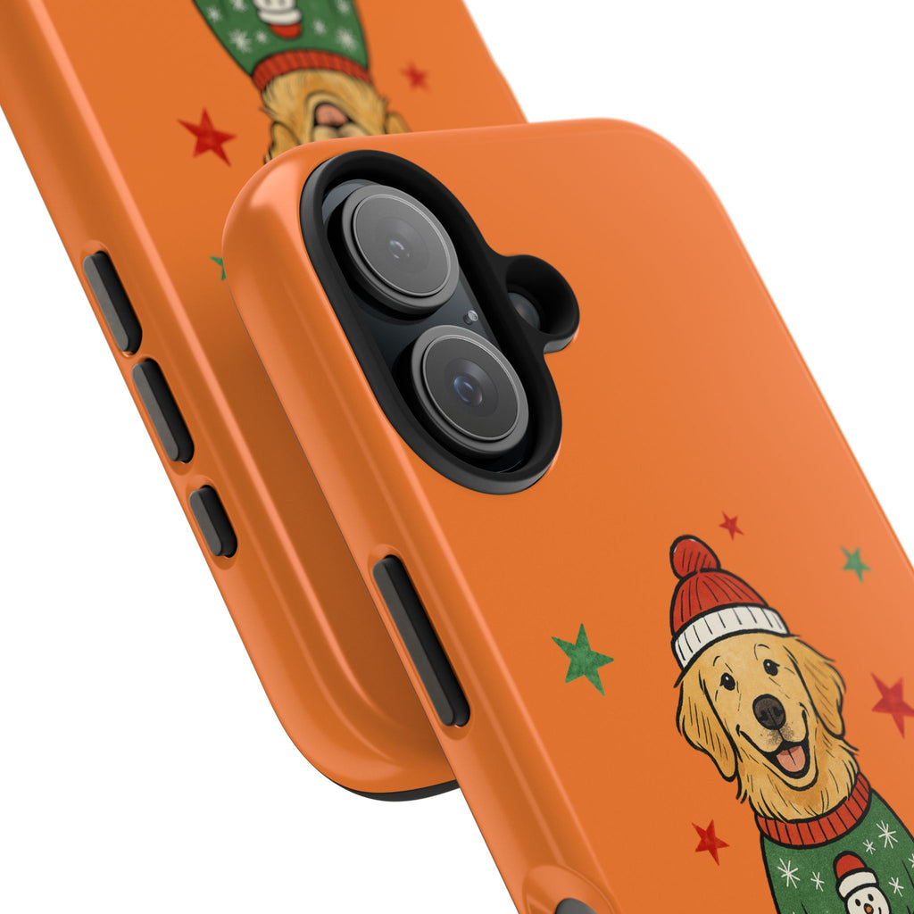 Tough Phone Case — Festive Airedale Terrier with Wreath (Holiday Dog Phone Cover)