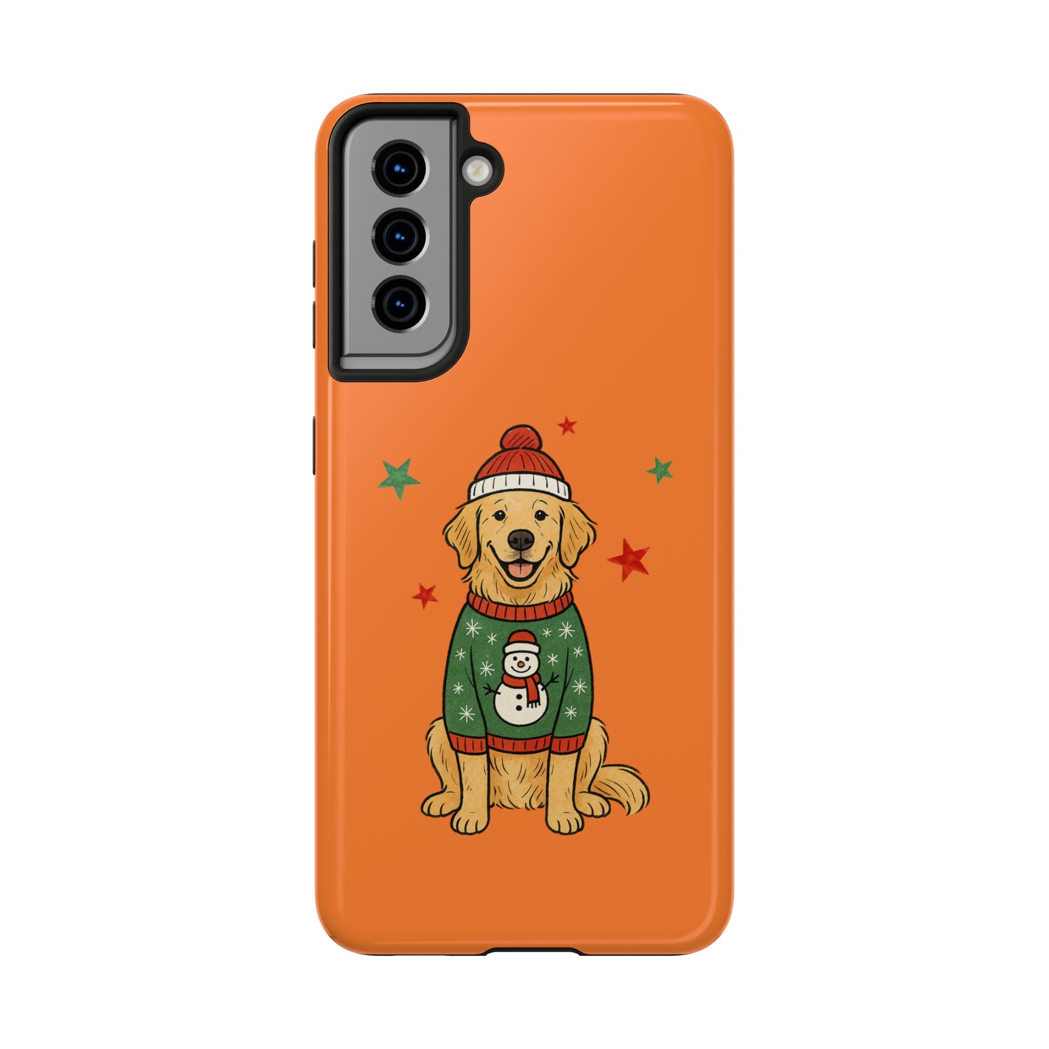 Tough Phone Case — Festive Airedale Terrier with Wreath (Holiday Dog Phone Cover)