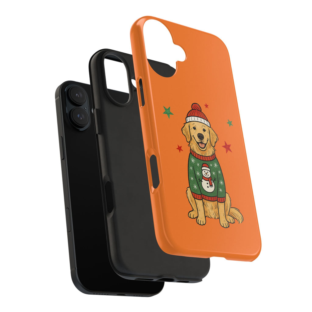 Tough Phone Case — Festive Airedale Terrier with Wreath (Holiday Dog Phone Cover)