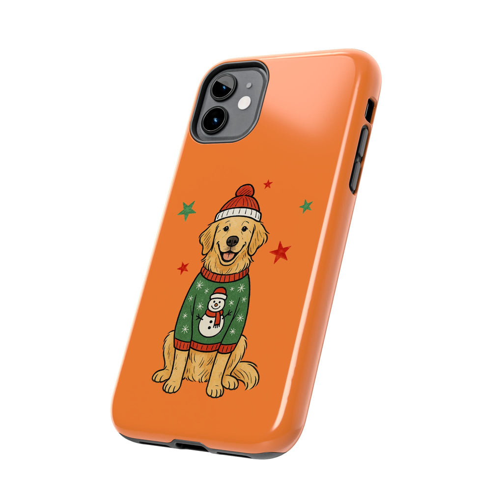 Tough Phone Case — Festive Airedale Terrier with Wreath (Holiday Dog Phone Cover)