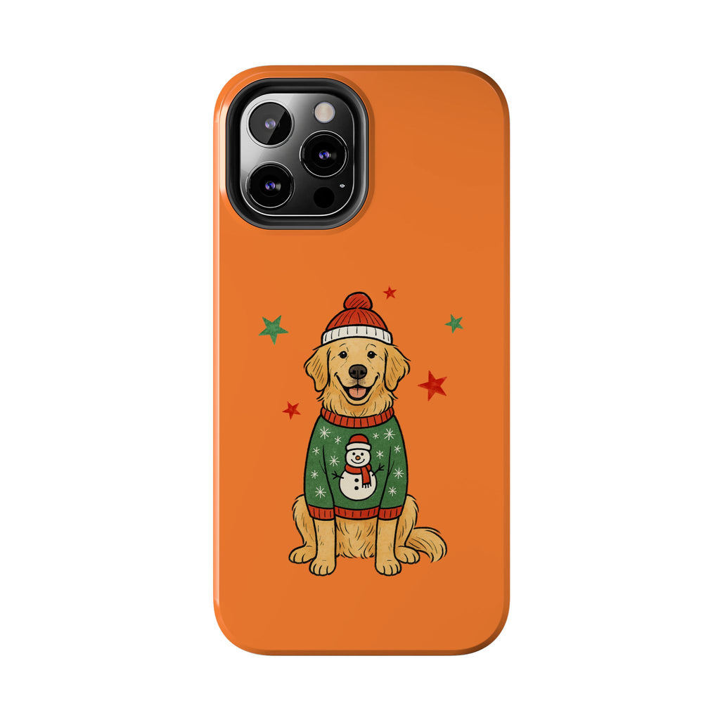 Tough Phone Case — Festive Airedale Terrier with Wreath (Holiday Dog Phone Cover)