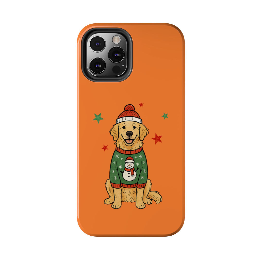 Tough Phone Case — Festive Airedale Terrier with Wreath (Holiday Dog Phone Cover)