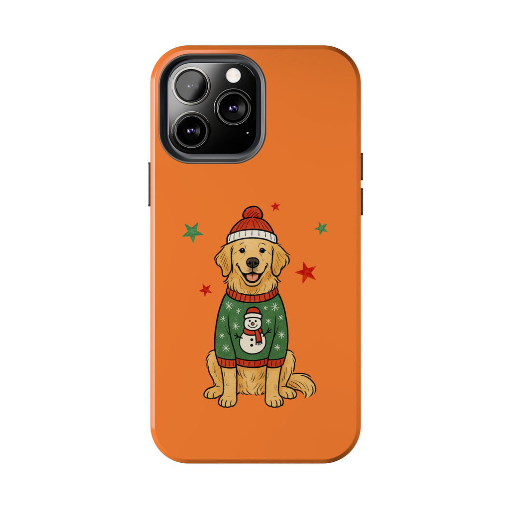 Tough Phone Case — Festive Airedale Terrier with Wreath (Holiday Dog Phone Cover)