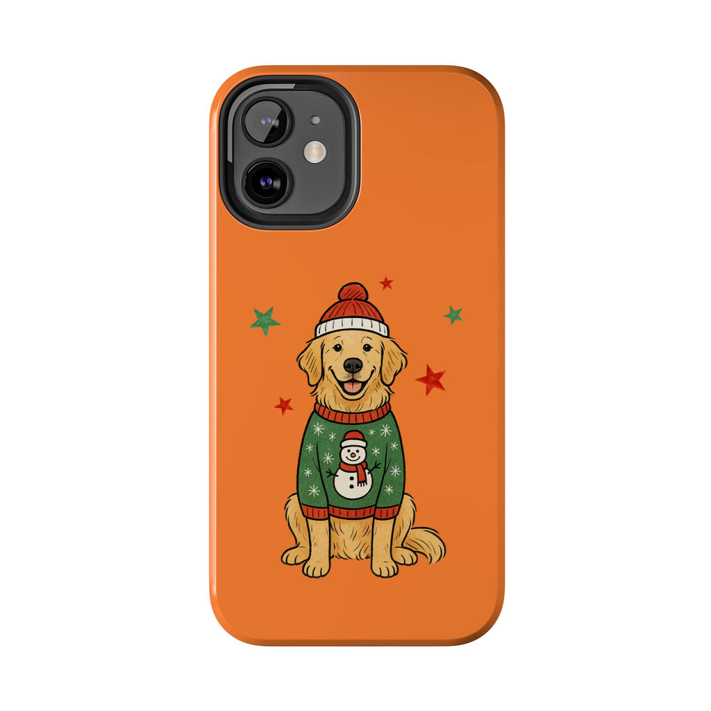 Tough Phone Case — Festive Airedale Terrier with Wreath (Holiday Dog Phone Cover)