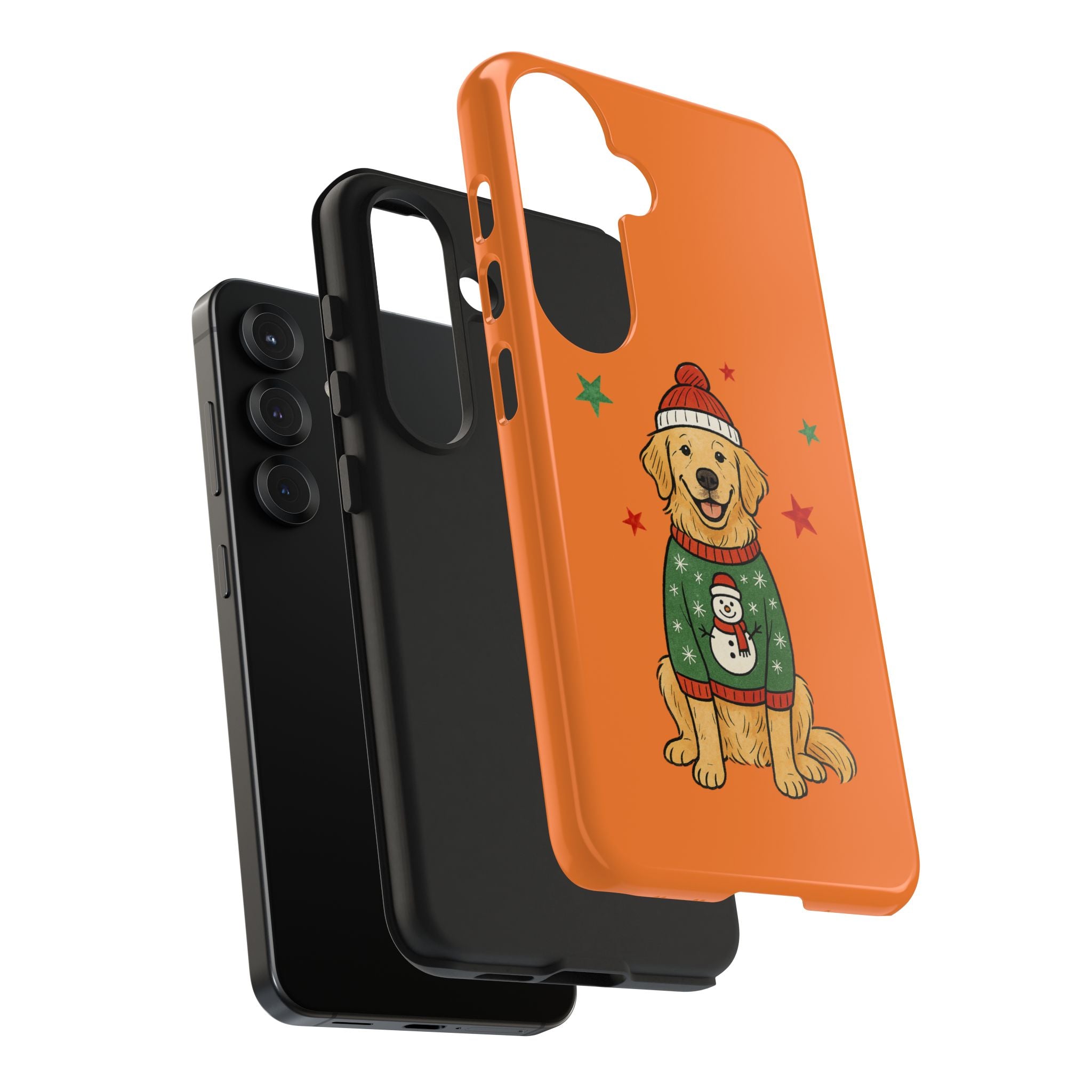 Tough Phone Case — Festive Airedale Terrier with Wreath (Holiday Dog Phone Cover)