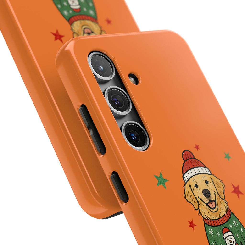 Tough Phone Case — Festive Airedale Terrier with Wreath (Holiday Dog Phone Cover)