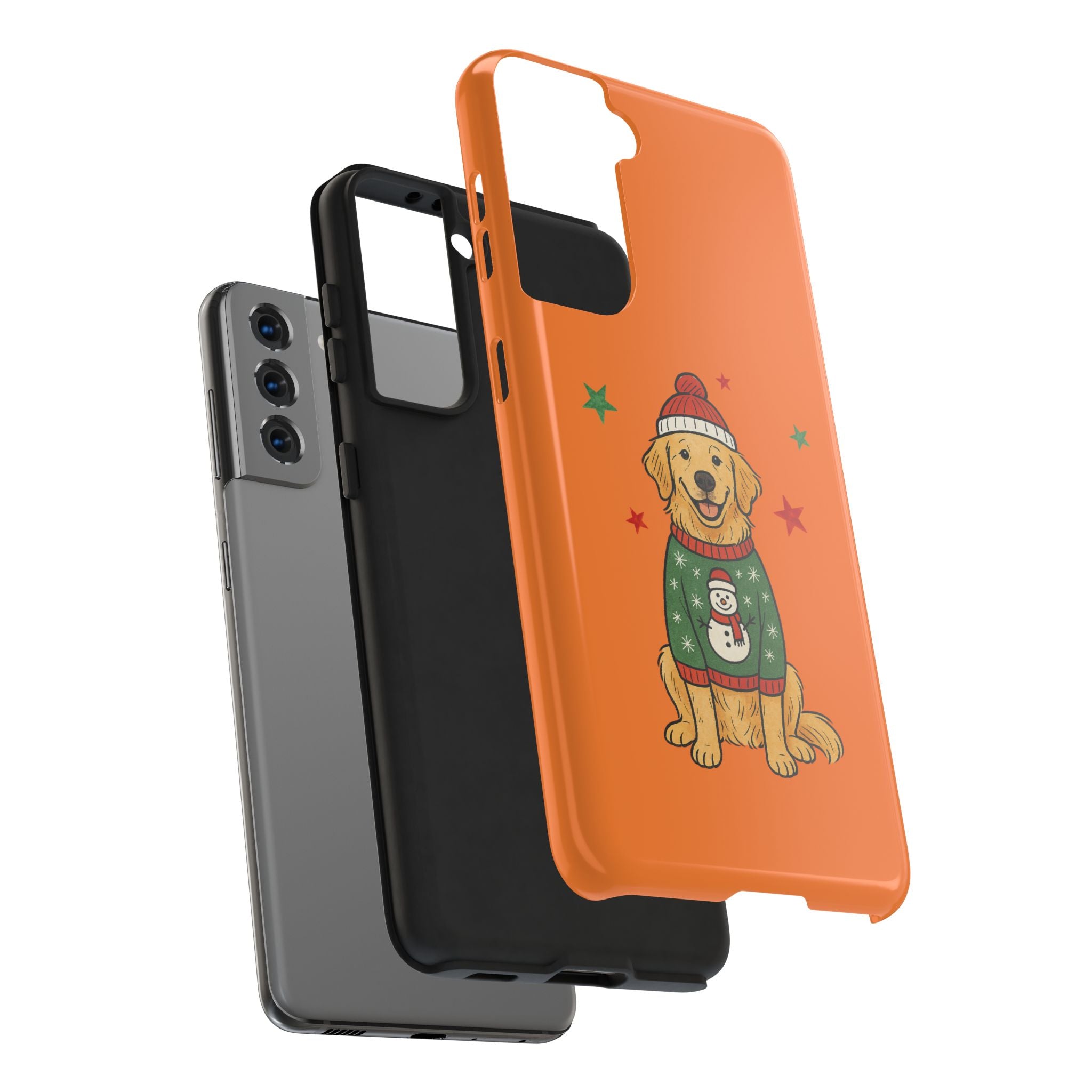 Tough Phone Case — Festive Airedale Terrier with Wreath (Holiday Dog Phone Cover)