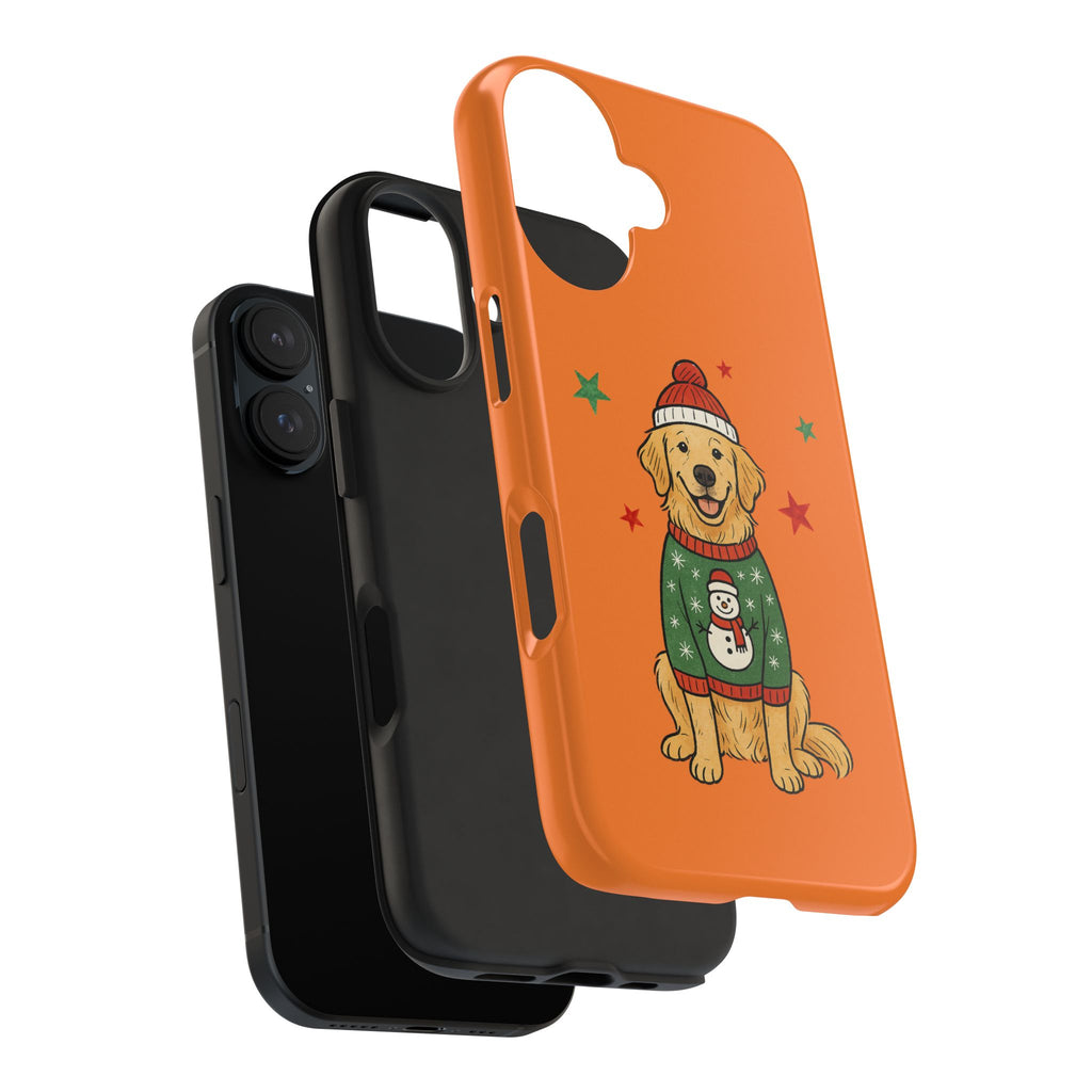 Tough Phone Case — Festive Airedale Terrier with Wreath (Holiday Dog Phone Cover)
