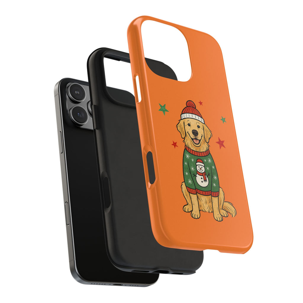 Tough Phone Case — Festive Airedale Terrier with Wreath (Holiday Dog Phone Cover)