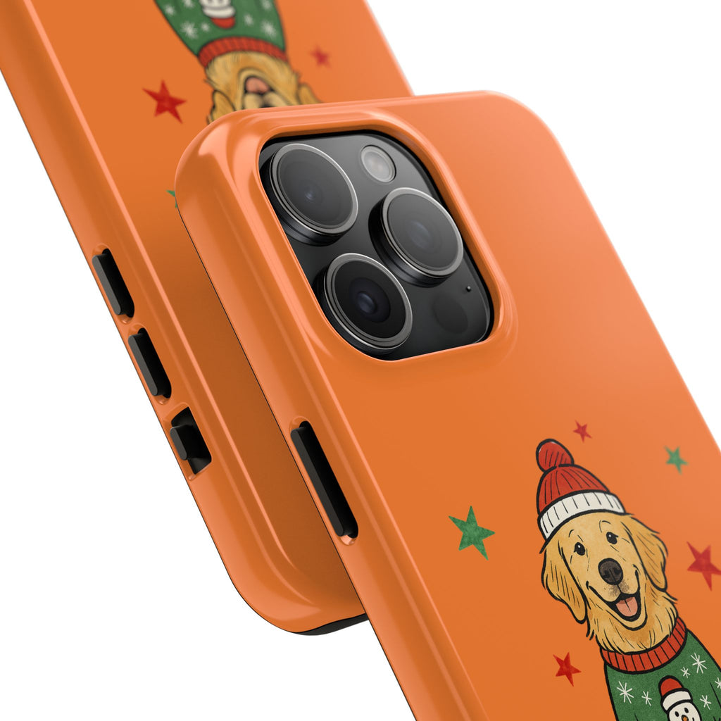Tough Phone Case — Festive Airedale Terrier with Wreath (Holiday Dog Phone Cover)