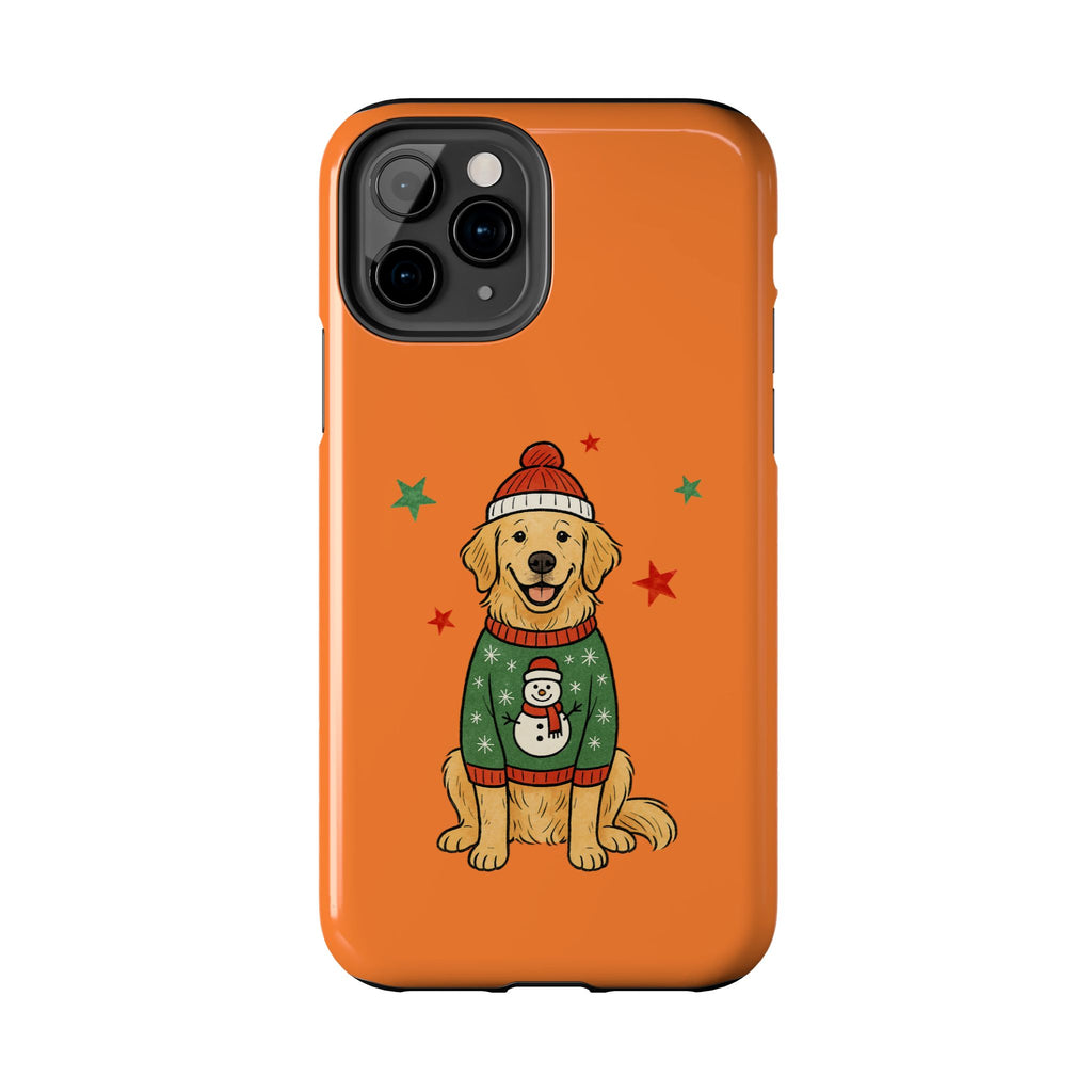 Tough Phone Case — Festive Airedale Terrier with Wreath (Holiday Dog Phone Cover)