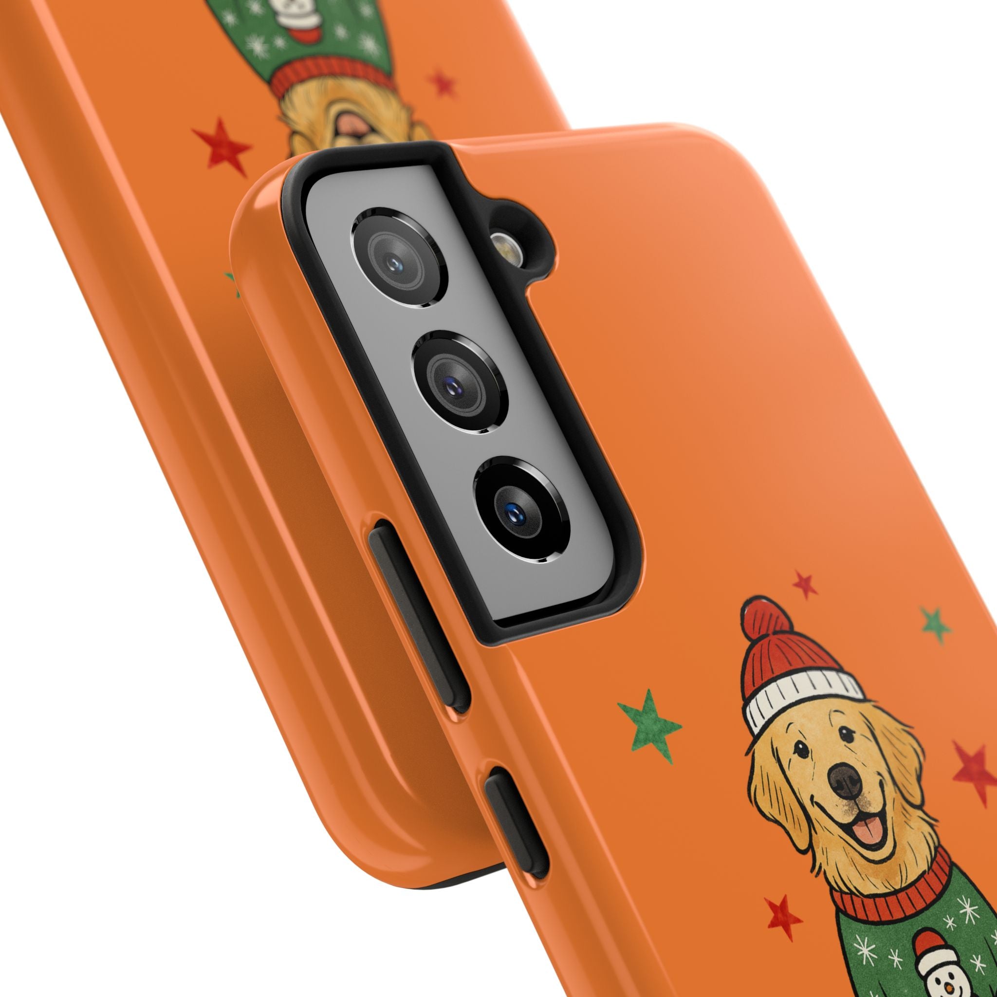 Tough Phone Case — Festive Airedale Terrier with Wreath (Holiday Dog Phone Cover)