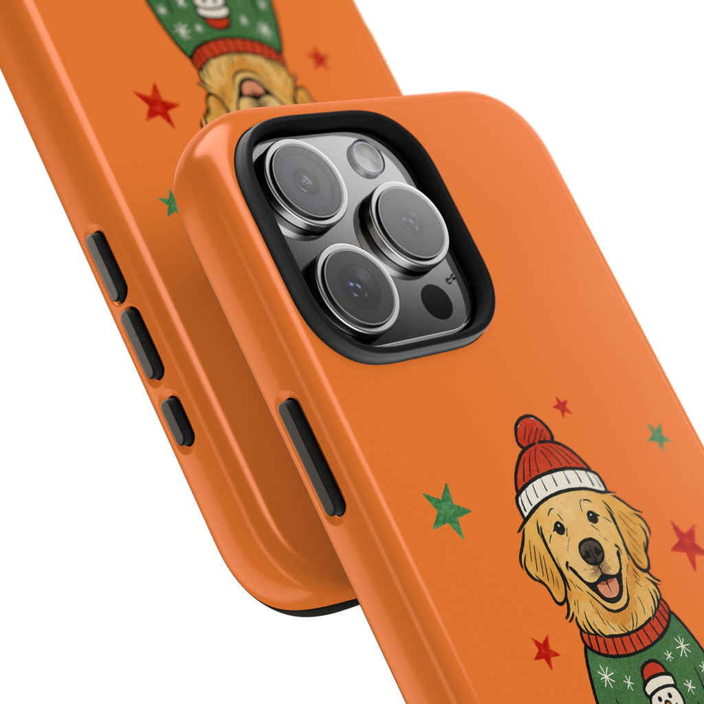 Tough Phone Case — Festive Airedale Terrier with Wreath (Holiday Dog Phone Cover)