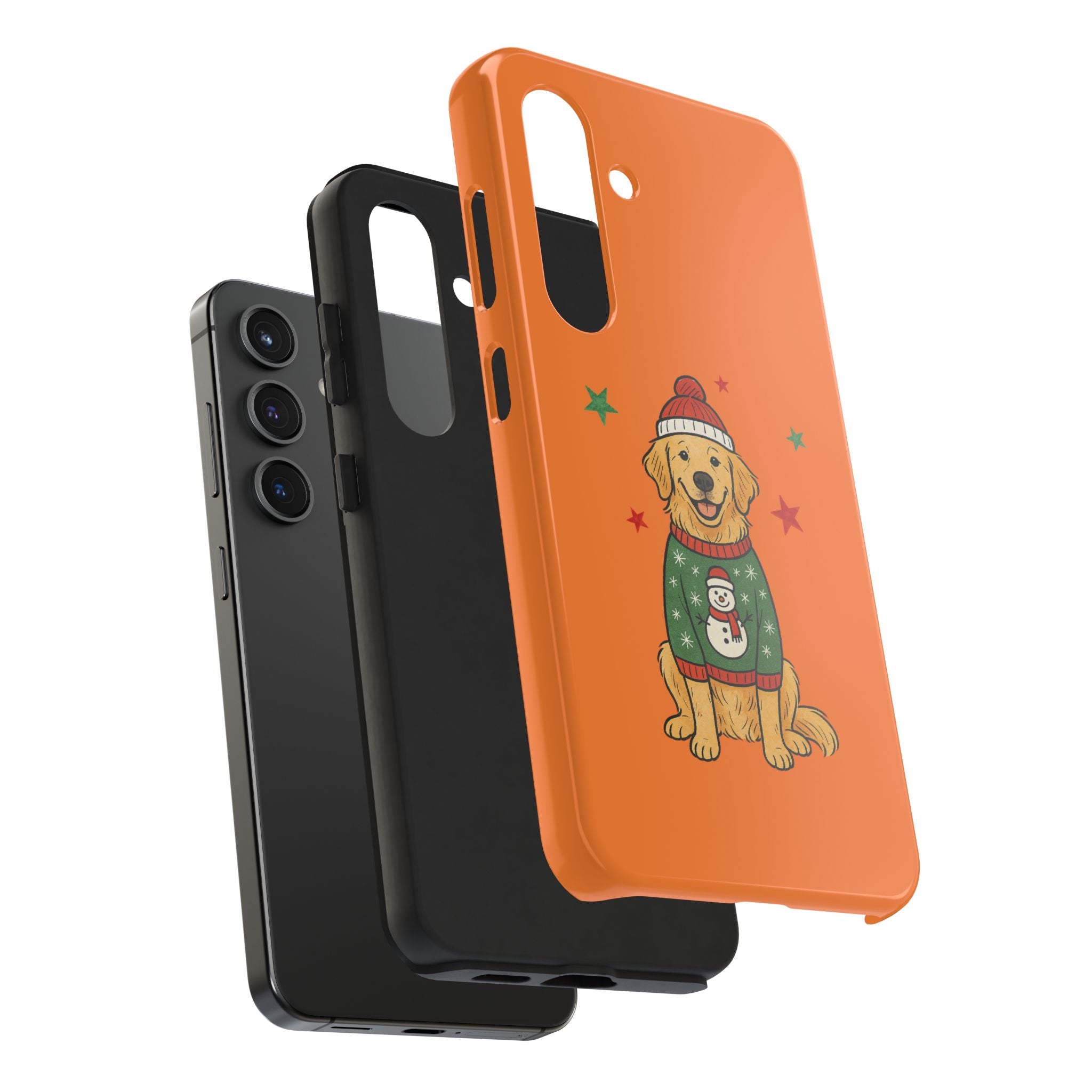 Tough Phone Case — Festive Airedale Terrier with Wreath (Holiday Dog Phone Cover)