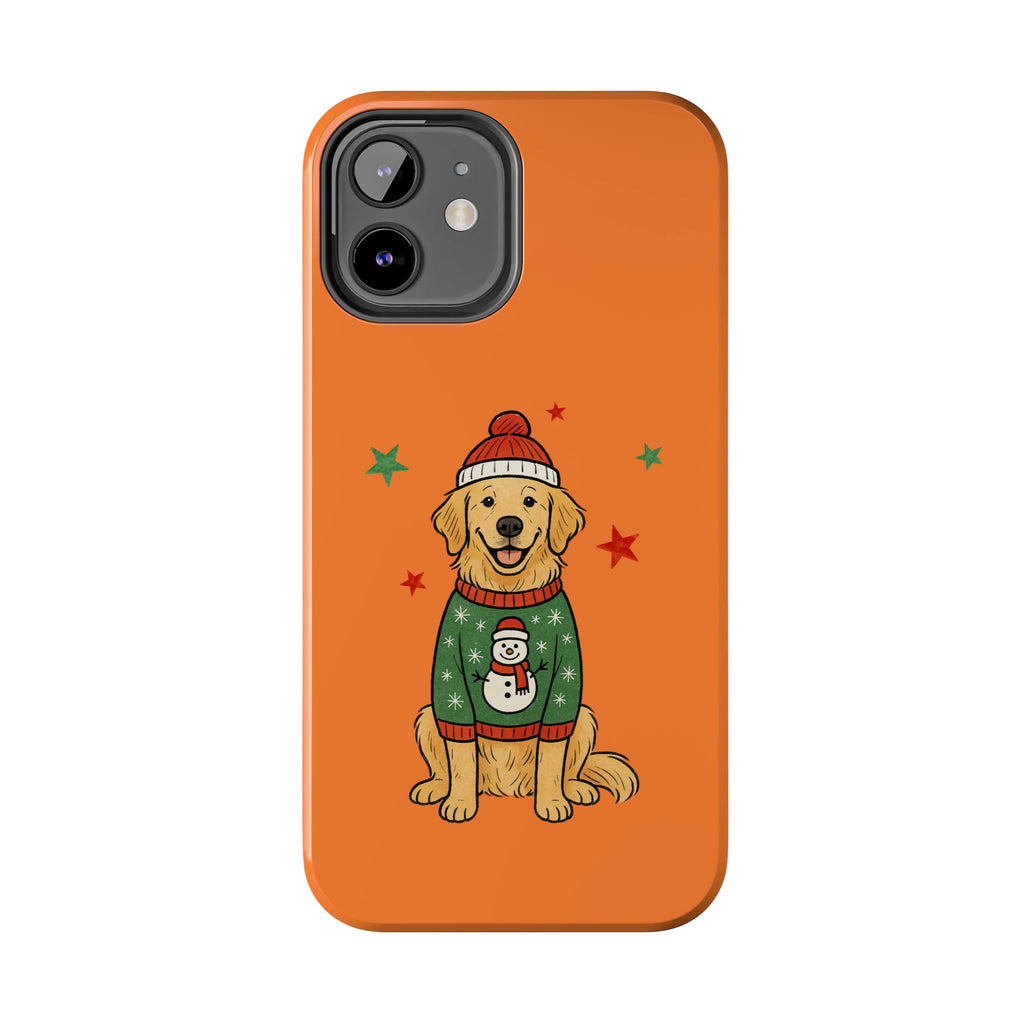 Tough Phone Case — Festive Airedale Terrier with Wreath (Holiday Dog Phone Cover)