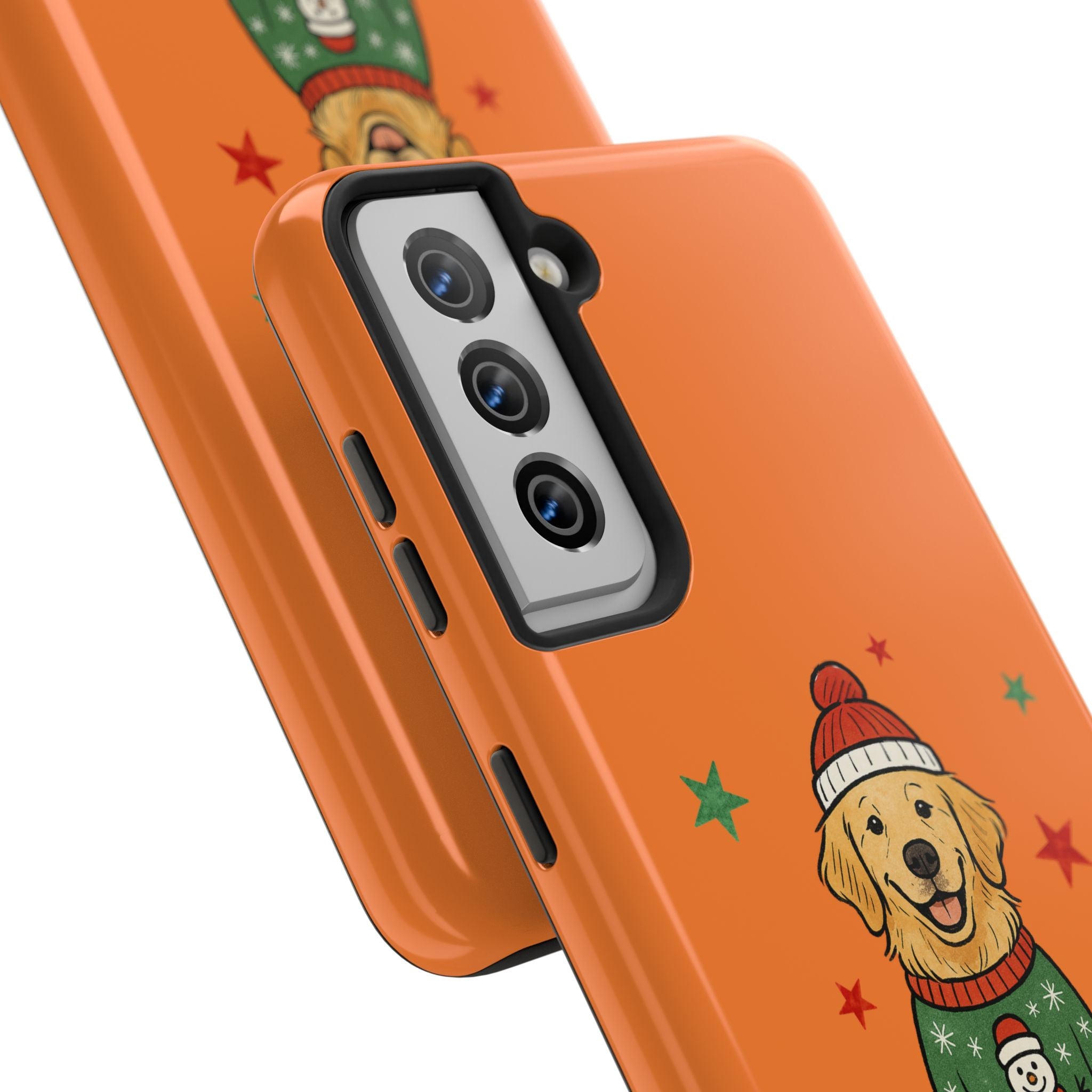 Tough Phone Case — Festive Airedale Terrier with Wreath (Holiday Dog Phone Cover)