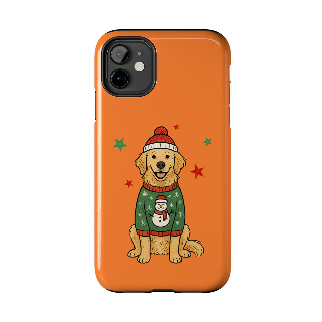 Tough Phone Case — Festive Airedale Terrier with Wreath (Holiday Dog Phone Cover)