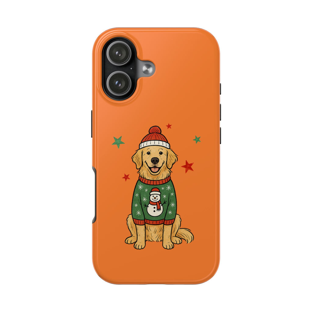 Tough Phone Case — Festive Airedale Terrier with Wreath (Holiday Dog Phone Cover)