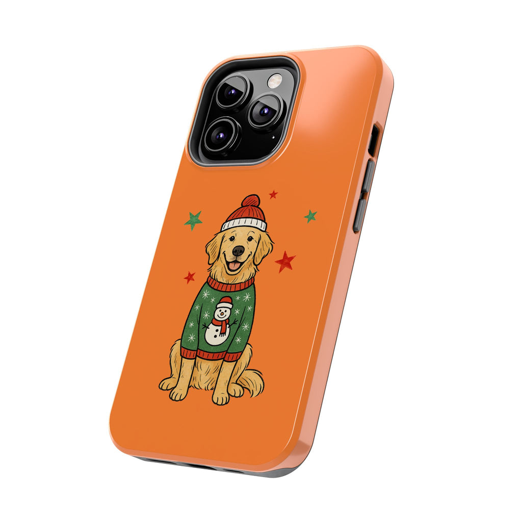 Tough Phone Case — Festive Airedale Terrier with Wreath (Holiday Dog Phone Cover)