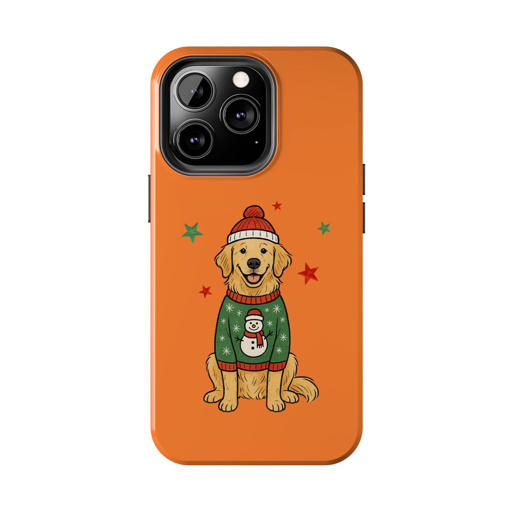 Tough Phone Case — Festive Airedale Terrier with Wreath (Holiday Dog Phone Cover)