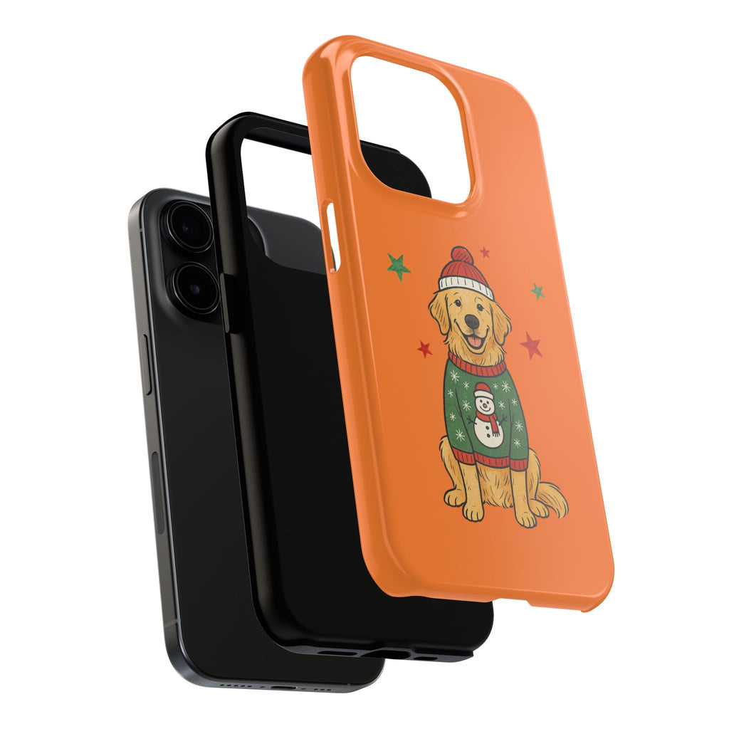 Tough Phone Case — Festive Airedale Terrier with Wreath (Holiday Dog Phone Cover)
