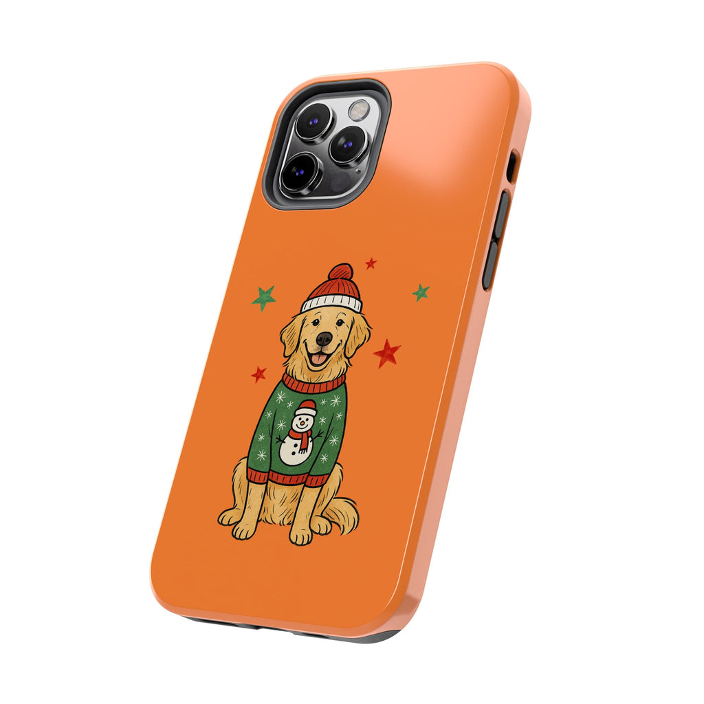 Tough Phone Case — Festive Airedale Terrier with Wreath (Holiday Dog Phone Cover)