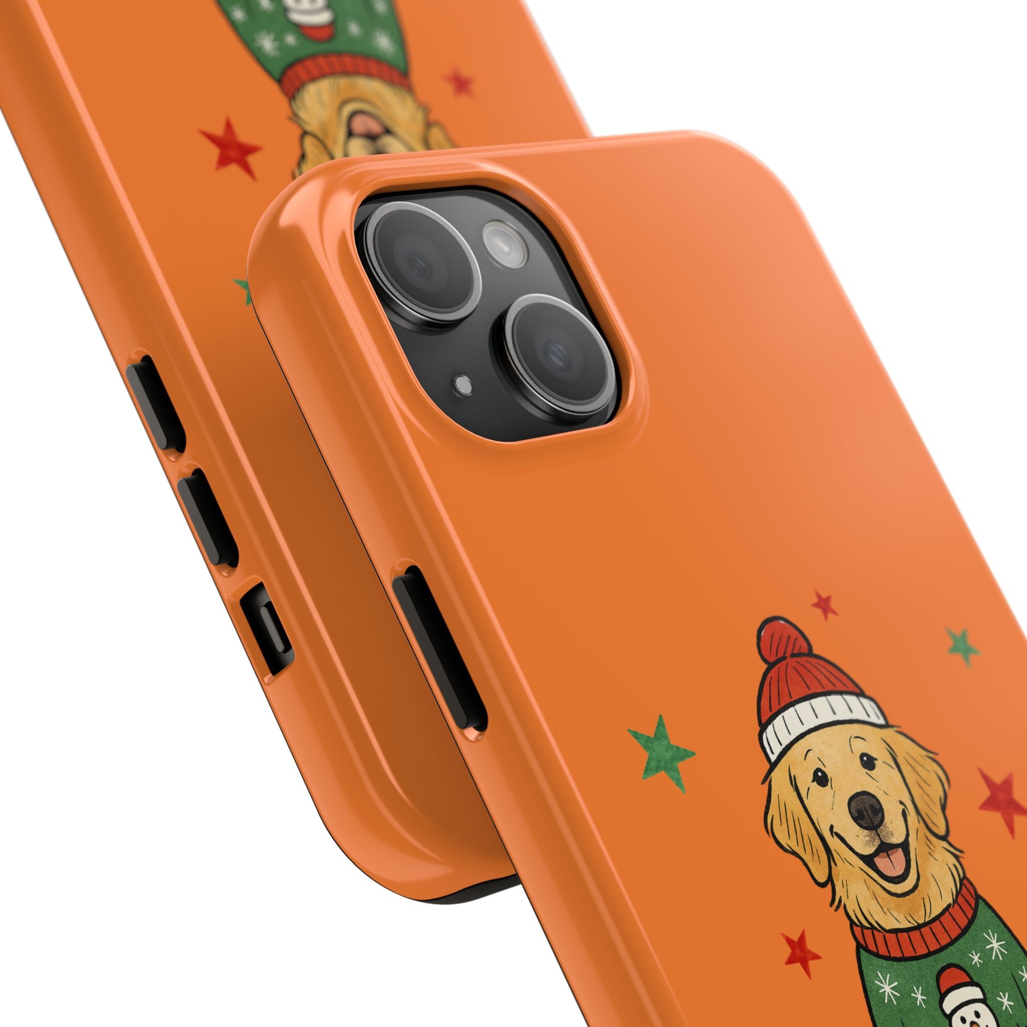 Tough Phone Case — Festive Airedale Terrier with Wreath (Holiday Dog Phone Cover)