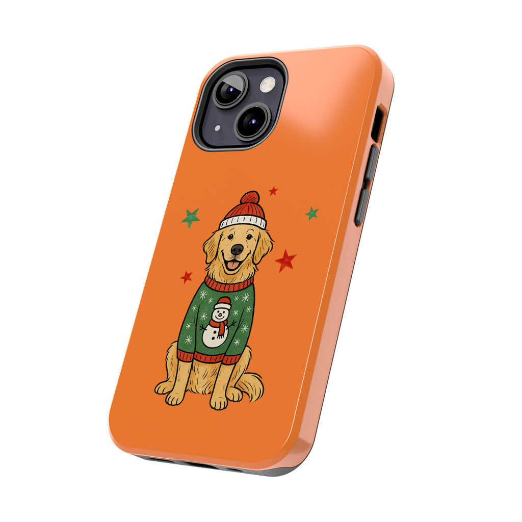 Tough Phone Case — Festive Airedale Terrier with Wreath (Holiday Dog Phone Cover)