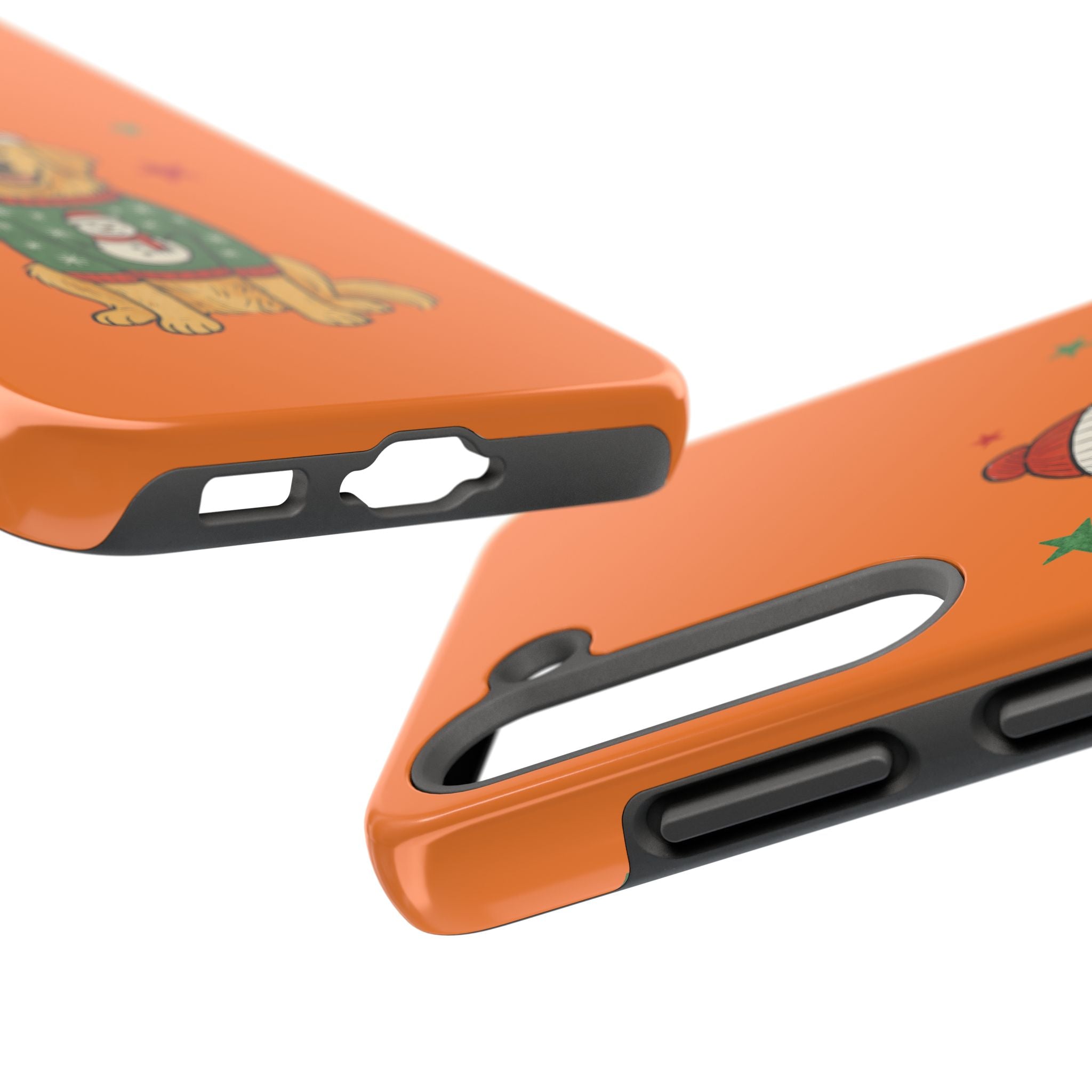 Tough Phone Case — Festive Airedale Terrier with Wreath (Holiday Dog Phone Cover)