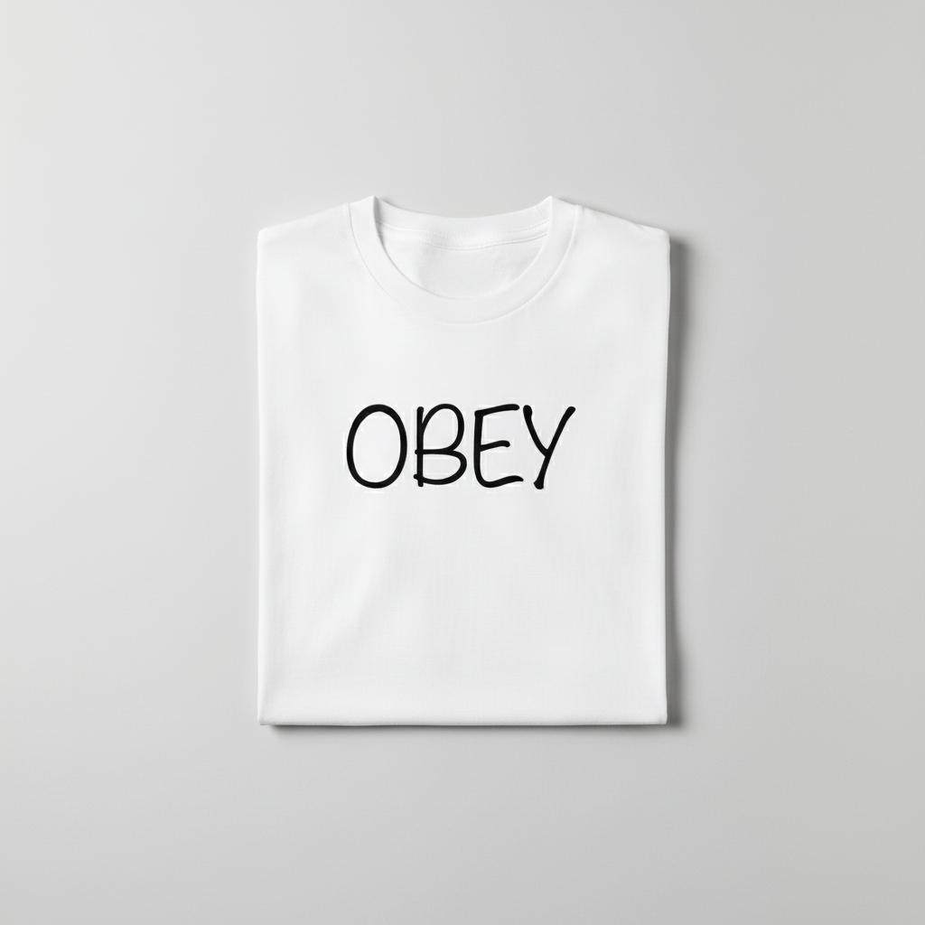 OBEY White T-shirt Mockup
